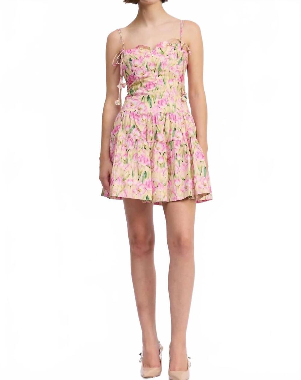 NEW EN SAISON arya mini dress in cantaloupe pink